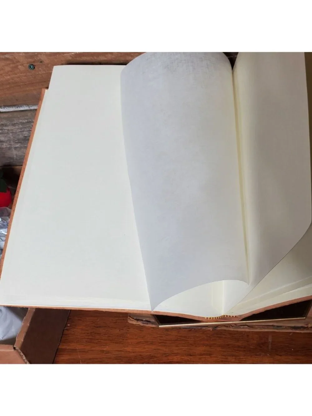 PratesiArte Genuine Leather Photo Album Made In Italy With Cream Pages